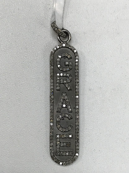 Grace Plate Diamond Pendant & Charms