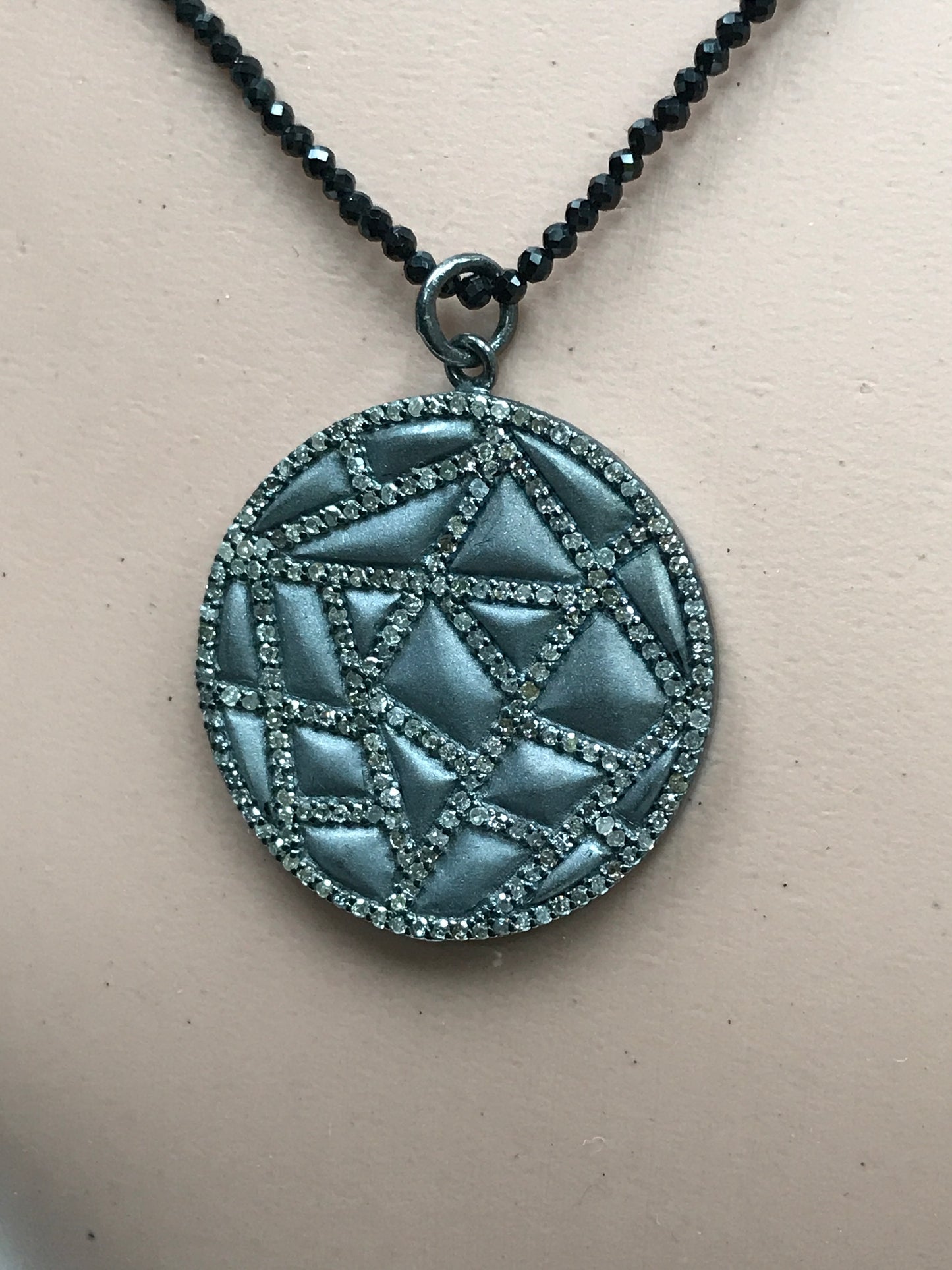Fancy Circle Arts Diamond Pendant