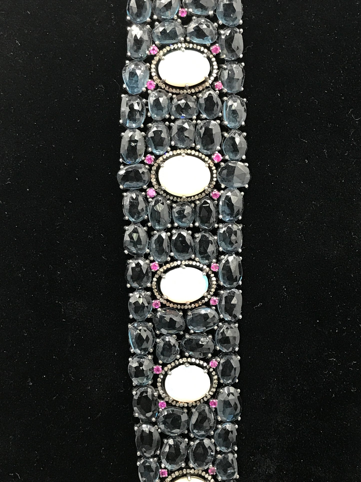 London Topaz and Opal Bracelet with Diamonds