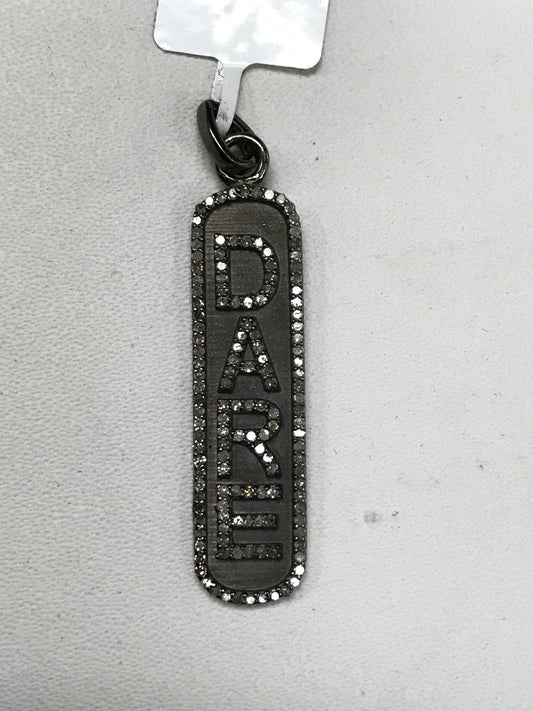 Dare Oval Plate Diamond Pendants & Charms