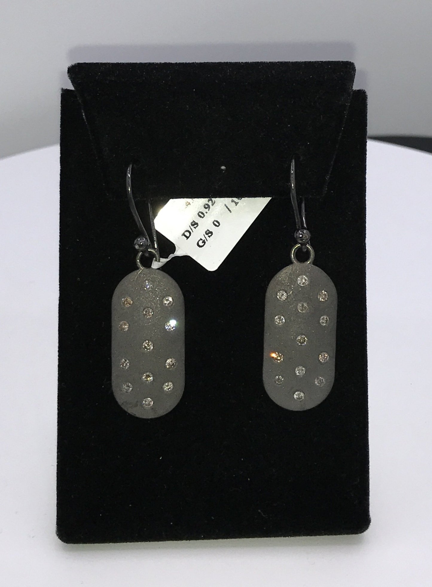 Rectangle Shape Diamond Earring