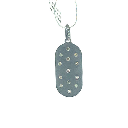 Rectangular  Diamond Pendants