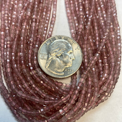 Quartz, Rutilated Quartz Faceted Square, strawberry quartz faceted box, Copper Rutilated