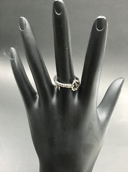 Key Shape Diamond Ring