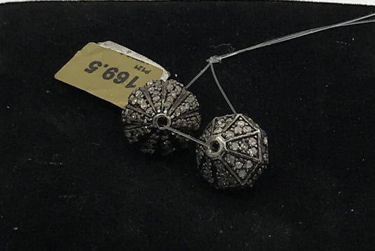 Pave Diamond Beads