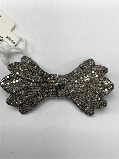 Bow Tie Shape Diamond Pendants & Charms.