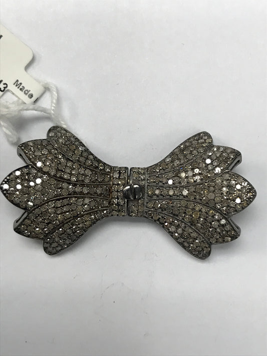Bow Tie Shape Diamond Pendants & Charms.