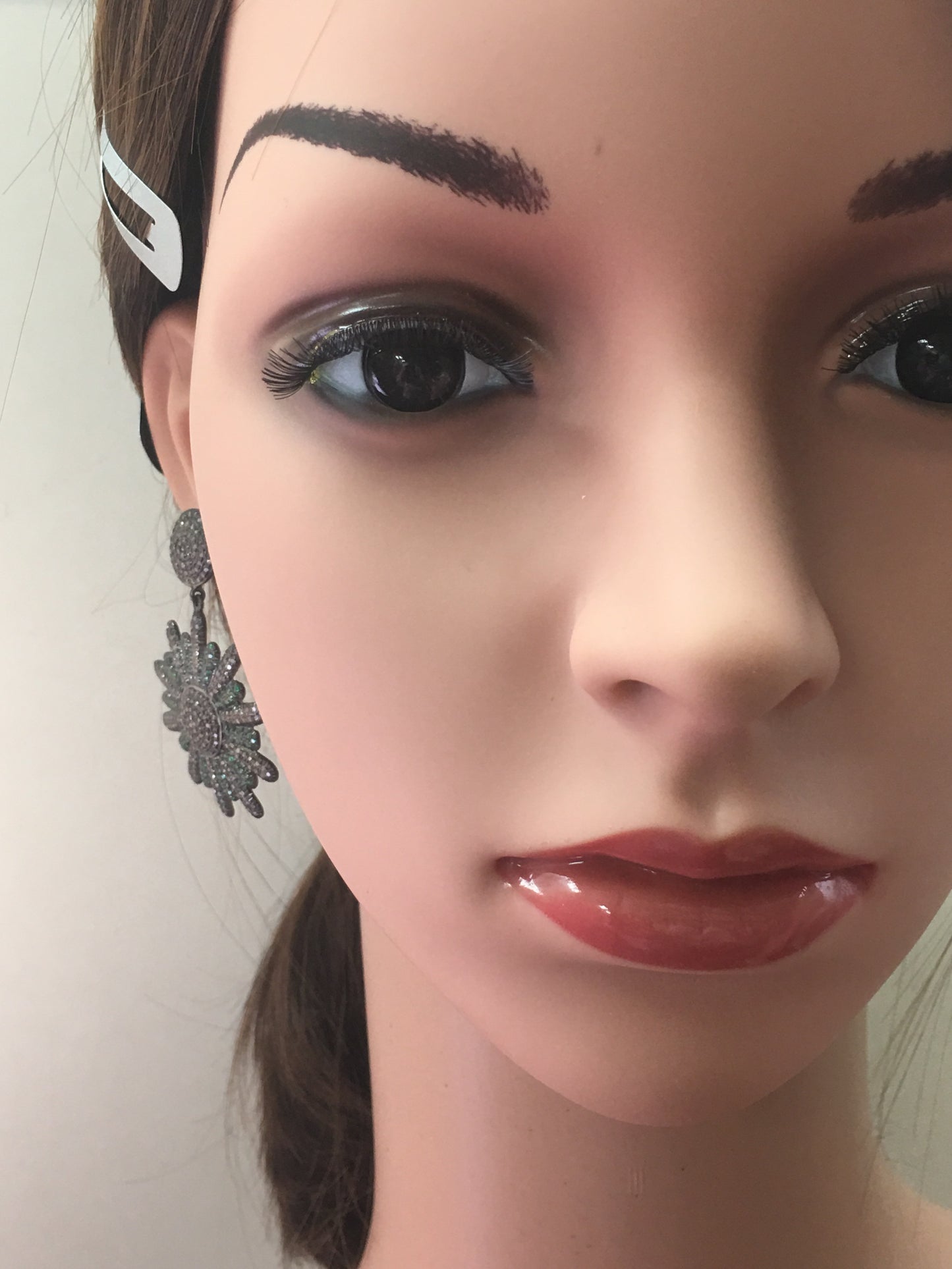 Diamond and Tsvorite Earrings