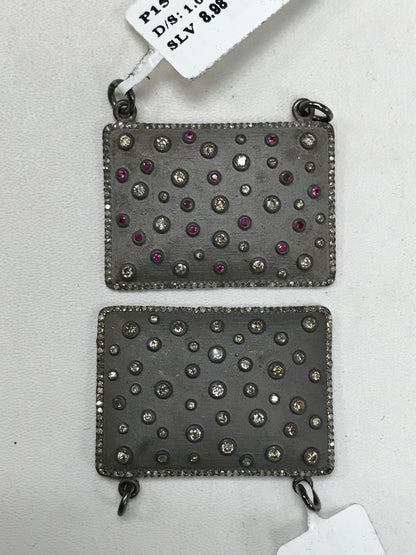 Rectangular Shape Diamond Pendants