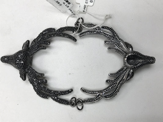 Dear Shape Black Spinel Charm