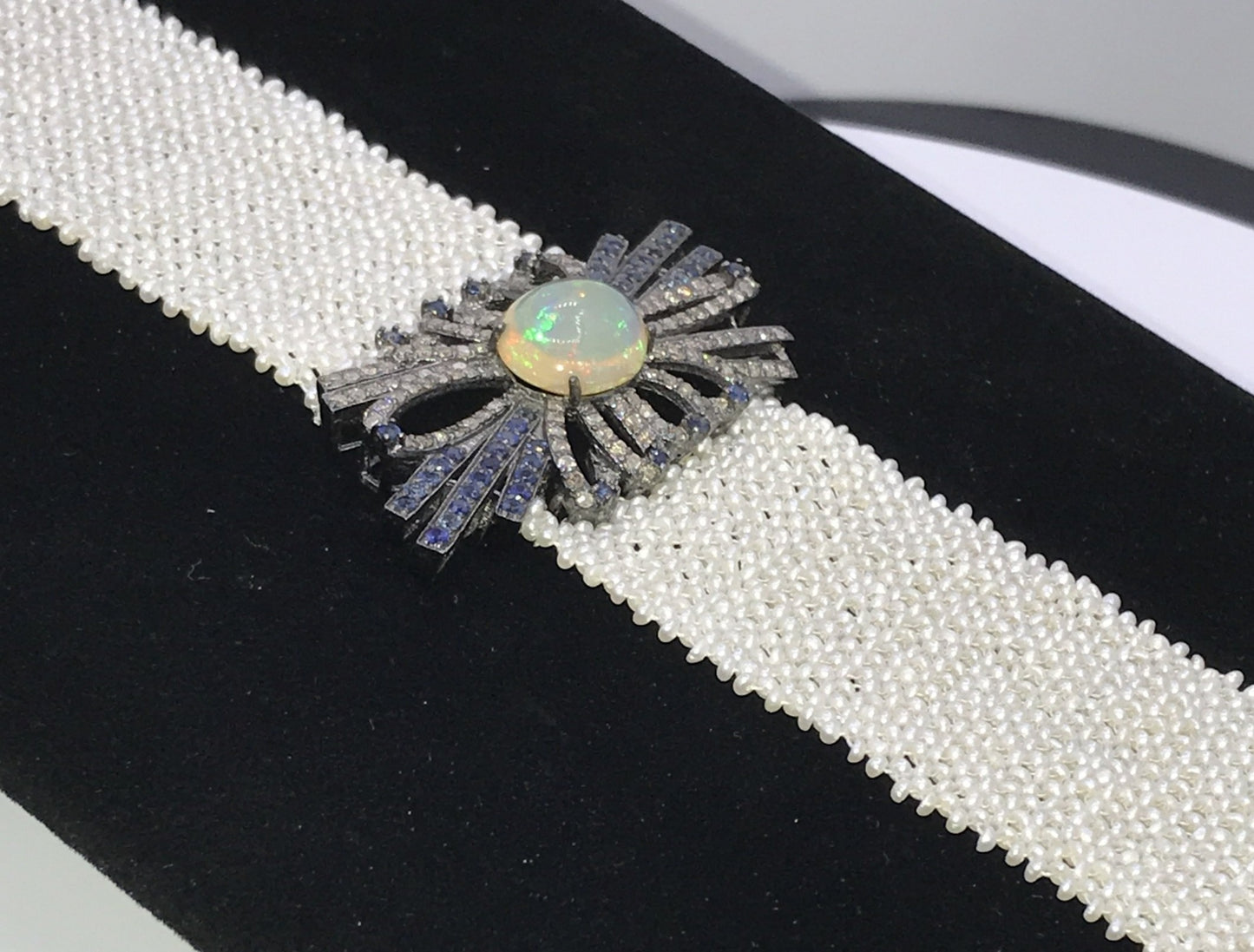 Opal and Diamond Designer Bracelet