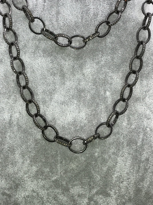 Diamond link Chain Necklace
