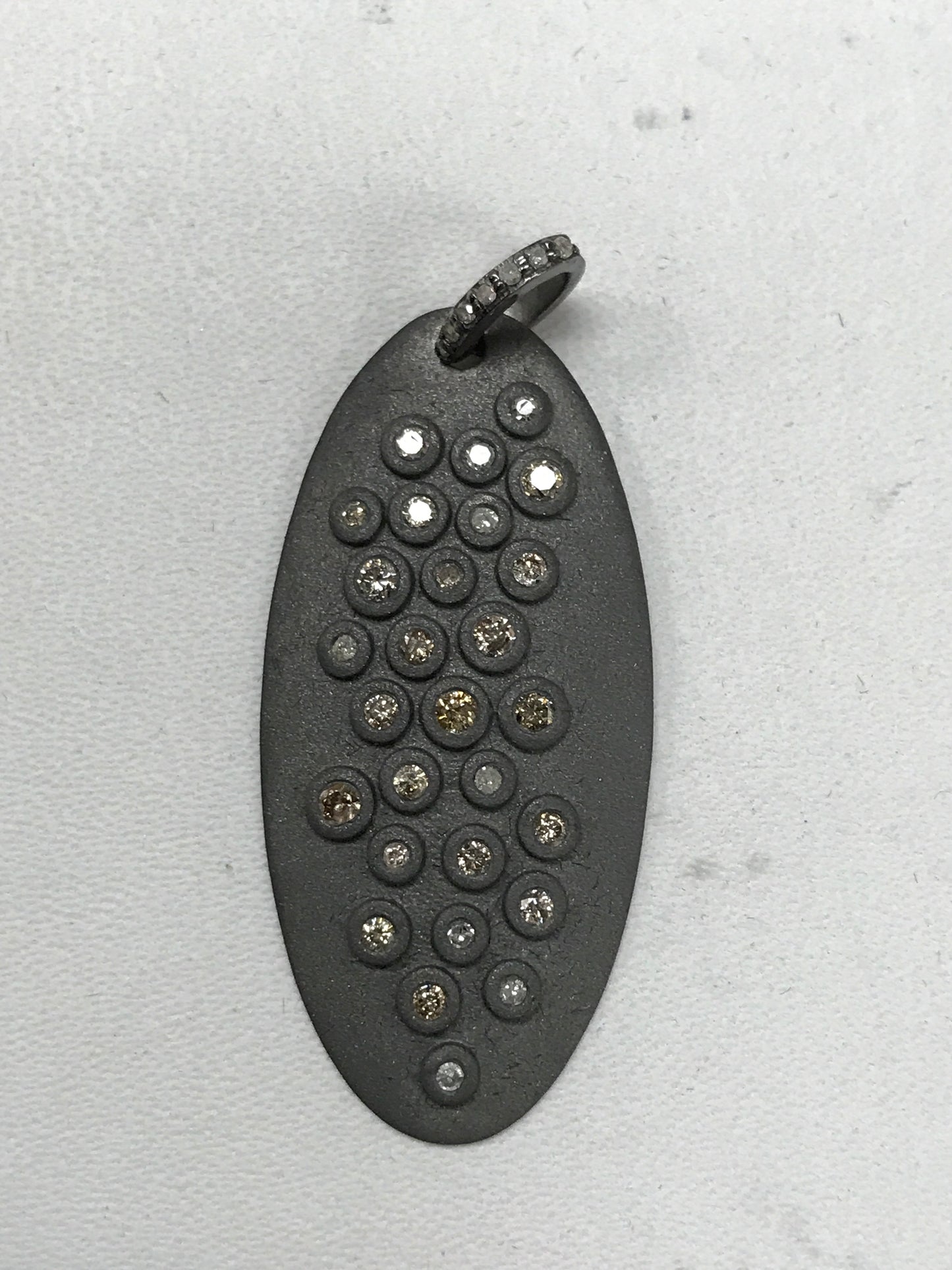 Oval Shape Diamond Pendant