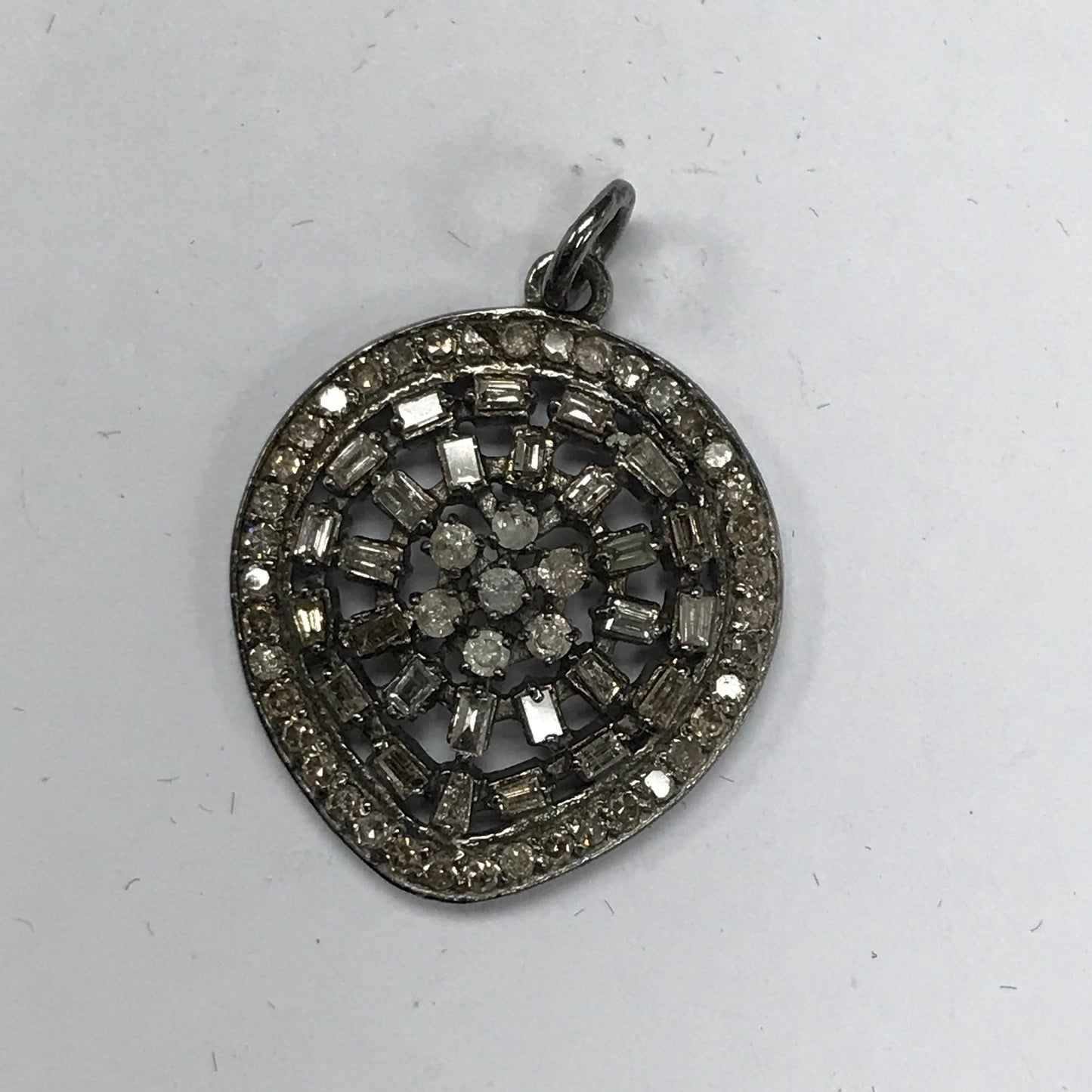 Pear Shape Diamond Pendant And Connector