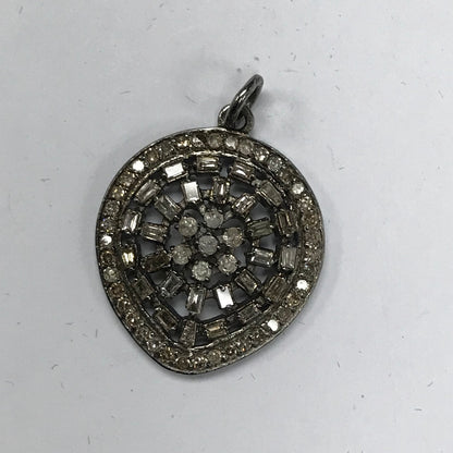 Pear Shape Diamond Pendant And Connector