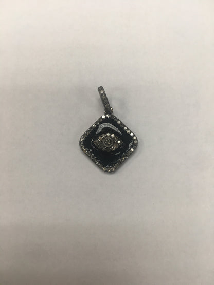 Evil Eye Silver Diamond Charm