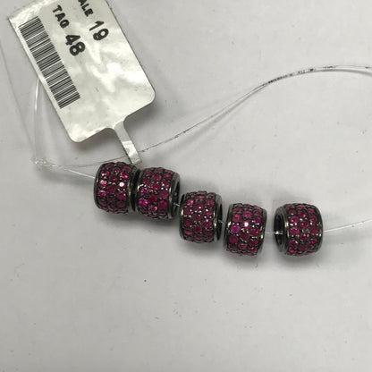 Sapphire Pave Beads