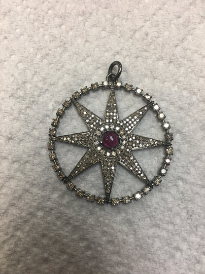 Round Shape Diamond Pendant