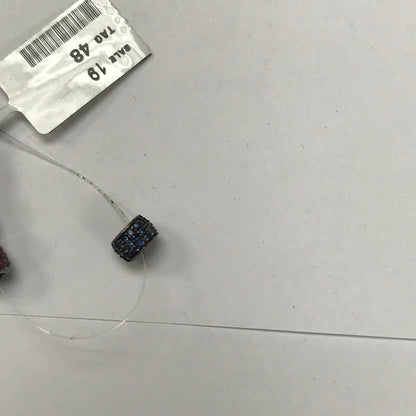 Sapphire Pave Beads