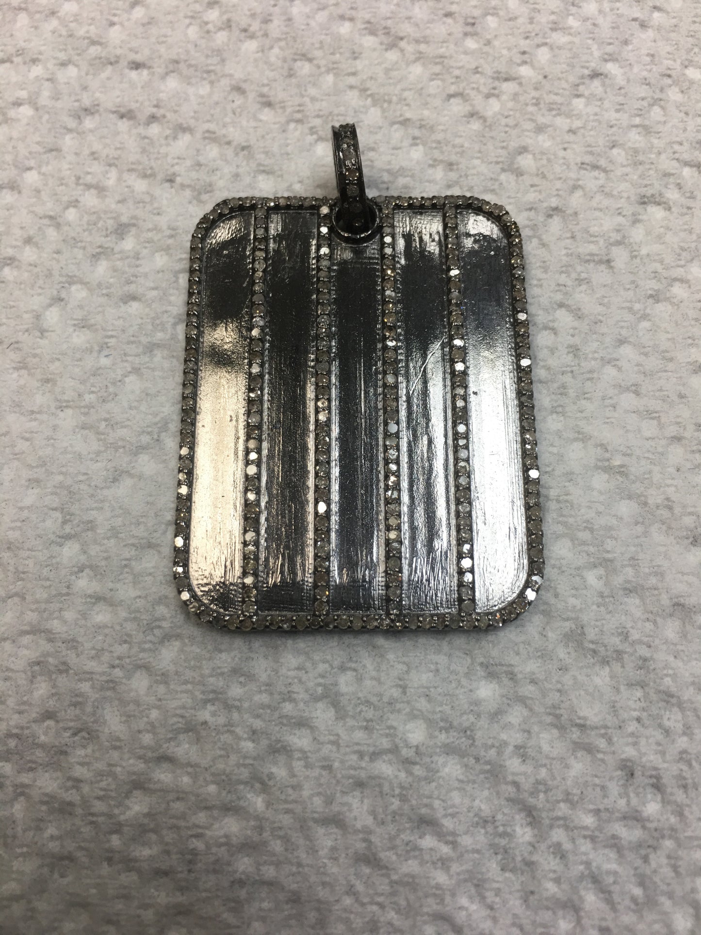 Square Shape Diamond Pendant 30 X 40mm