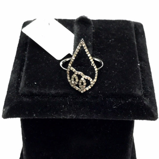 Drop Shape Designer Diamond Ring