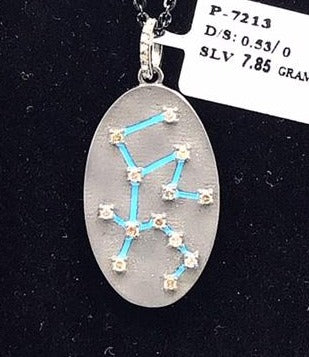 Oval Shape Diamond Pendant