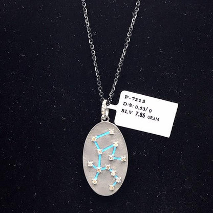 Oval Shape Diamond Pendant