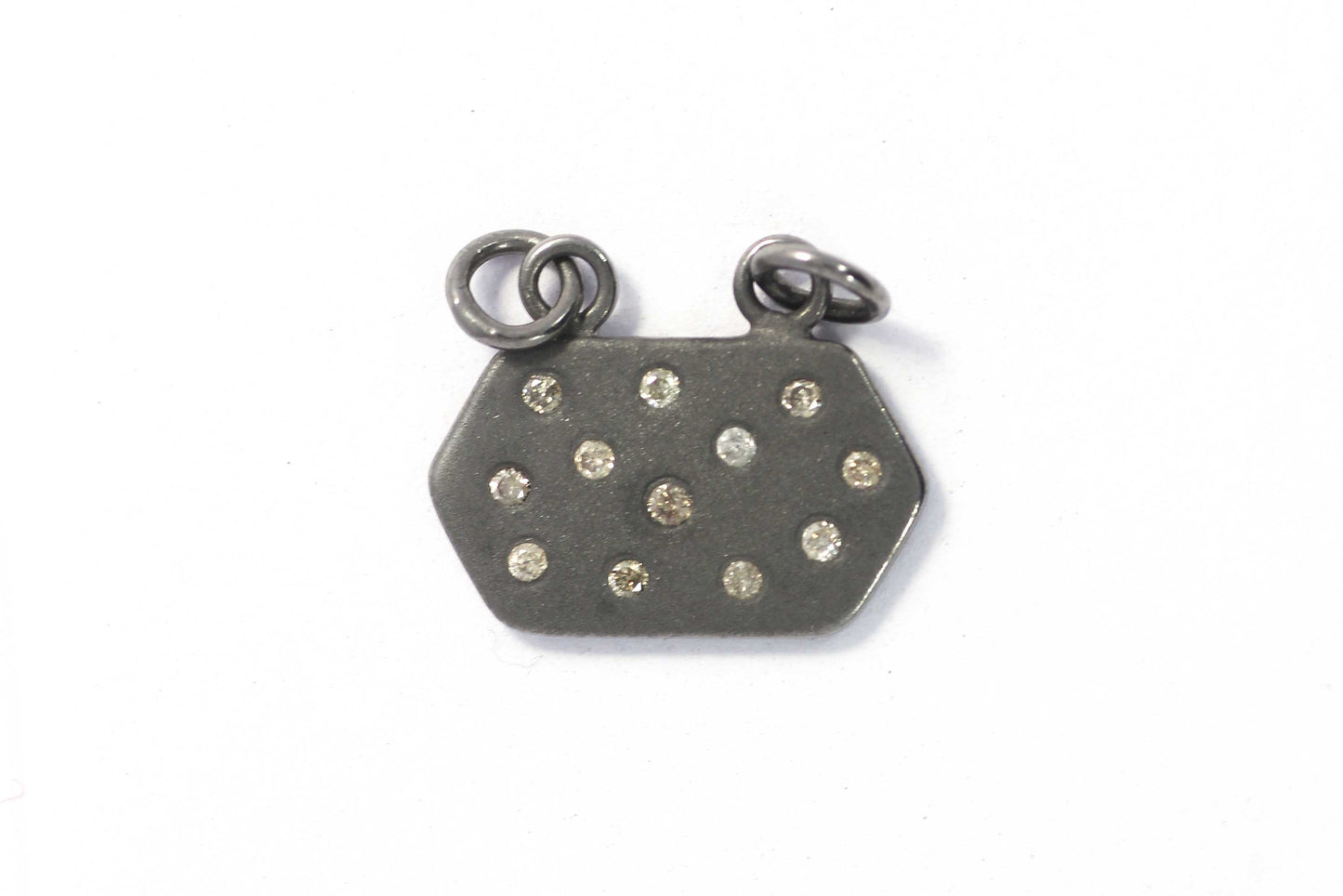 Hexagon Shape Diamond Pendant