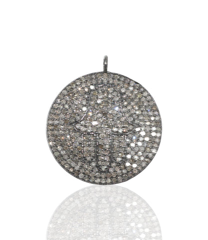 Hamsa on Disc Diamond charm